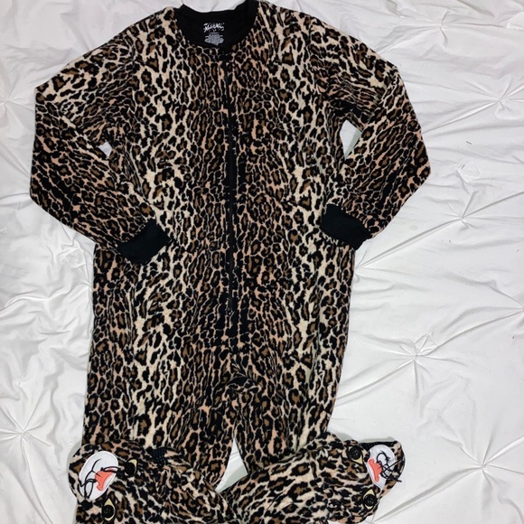 Nick and Nora Intimates & Sleepwear Nick Nora Leopard Footed